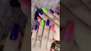 rainbow nail #love #bollywood #lovenails #nailpolish #song #nails #icecandy #games #nailart