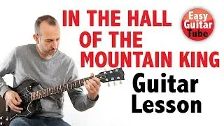 In The Hall of The Mountain King (Guitar lesson + TABS & BACKING TRACK)