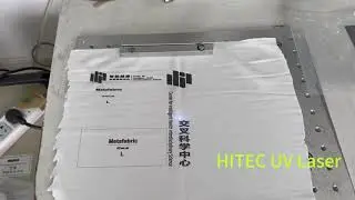 UV laser marking machine can engraving black letter on fabric