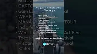 Chicago events this weekend, ✨