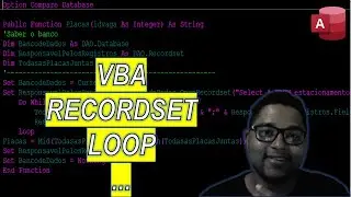 Banco de Dados, Recordset, VBA, Loop, String, Function