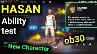 OB30 CHARACTER HASAN SKILL TEST FF/HASAN CHARACTER ABILITY TEST FREE FIRE/HASAN SKILL TEST FREE FIRE