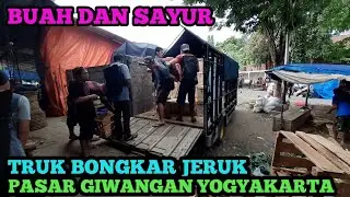 truk blacksweet | bongkar jeruk di pasar giwangan jogja