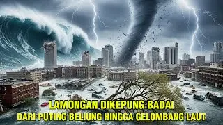LAMONGAN DITERJANG ANGIN BADAI BERUNTUN‼️GENTENG BETERBANGAN, LISTRIK PADAM❗