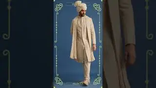 Gold Raw Silk Sherwani Suit With Hand Work