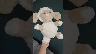 KNITTED BY HAND. NO HOOKS. NO NEEDLES. #tutorial #handknit #plushie #amigurumi #designer #lamb