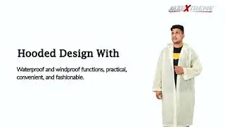 AllExtreme EXROC01 EVA Waterproof Transparent Rain Coat Hooded Outdoor Water Resistant