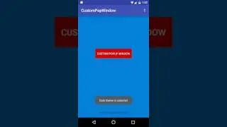 Android custom Popup window  with Radio Button
