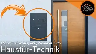 T&uuml;rstation mit Mobotix-Kamera, ekey-Scanner und Klingeltaster