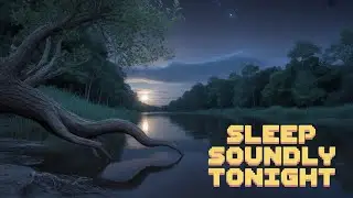 Moonlit River Ambience | Calm & Peaceful Relaxing Animation