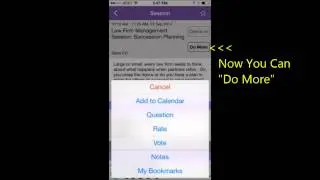 Agenda Tab Features