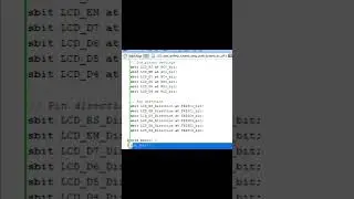 Shifting text left right on LM016 LCD using PIC16F877A microcontroller. 