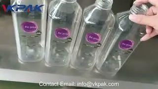Square Bottle Labeling Machine (One Transparent Label With Three Sides)