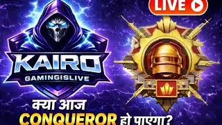 Kairo is Live Conqueror rank push Day 11 In solo Vs Squad.....