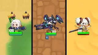 Guardian Tales Guild Raid | Fox Garam, Empire Knight, Worm Lv. 86