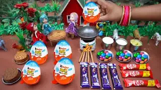 Mini Kinder Joy Cake Recipe | Dairy Milk & Kinder Joy Chocolate Cake | Mini Cake | Mini Foods
