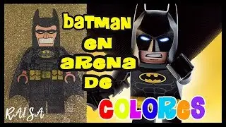 Batman Lego / Sand painting Batman Lego / Batman Glitter Coloring and Drawing