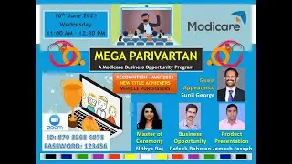 Mega Parivartan- Modicare Business Opportunity Meet on 16th June 2021