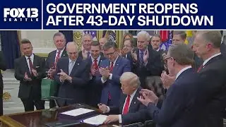 Trump signs bill ending historic government shutdown | FOX 13 Seattle