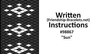 &bull; Friendship Bracelets - Written Instructions for #98867