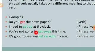 Phrasal Verbs