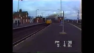 RAILFREIGHT CLASS 31s.31154@31229 Starting from Barnetby Station 5 4 91Neil Hayton railway memories