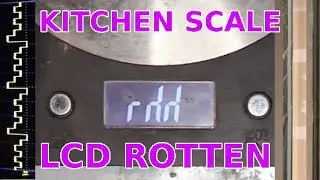 Kitchen scale with deteriorated LCD