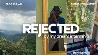 Internship Rejection Mini Vlog || processing it by going on a walk, painting