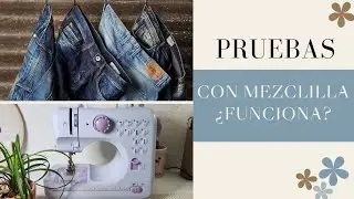 🌟 Pruebas con Mezclilla, hilo delgado vs hilo torzal ¿Funcionará? #minimaquinadecoser #costurafacil