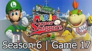 Mario Super Sluggers | Season 6 Game 17 - Luigi vs Bowser Jr @ Daisy Cruiser Day