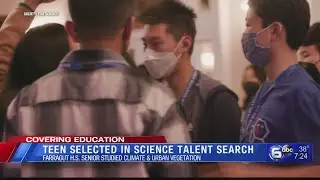 Teen selected in science talent search