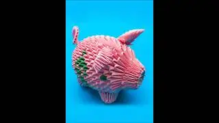 Create a 3D Origami Piggy Bank with Paper - DIY Craft!