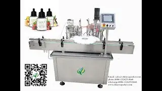 Nicotine Liquid Filling And Capping Machine Automatic Electronic Cigarette Liquid Filling Line Price