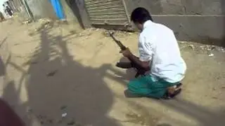 Shia Shaheed Muzaffar Bhutto Firing wid AK-47 memorible video Pehlwan Goth Miss u Bhai