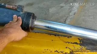 Como trocar o reparo da sapata da retro escavadeira jcb 3c