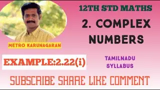 12th Std Maths Example 2.22(i) Find modulus and Principal argument of &radic;3 + i