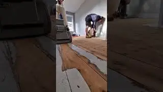 Floor Reveal (Sanding Painted Floorboards)
