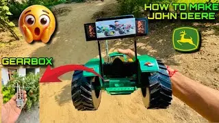 How to make John deere Tractor Gearbox ||DIY Tractor with PVC pipe #homemade #tractor 