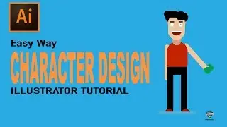 Easy way to Character design in illustrator Step By step Tutorial
