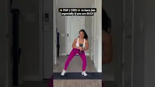 🎥 Top 3 Fat-Burning Tips for Busy Women! 💪✨ #homeworkout #exerciseforwomen