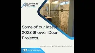 Some of our latest 2022 #showerdoors projects - A Cutting Edge Glass & Mirror