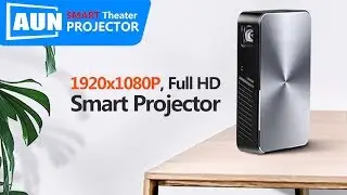 AUN Smart Full HD Projector, Home Theater