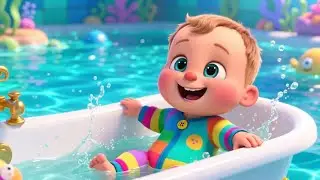 Bath Time Magic with Baby Tom 🌈🛁 | Fun Bath & Learning Song for Kids | Nursery Rhymes for Children