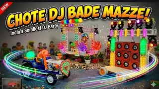 Navratri Gouri Mini Dj Stage Setup At-Home | Cardboard box Mini Dj Truck loading With Durga Puja Dj 