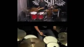 MIKE JOHNSTON and Michael Dreilich 'trading fills' to Kanye West song