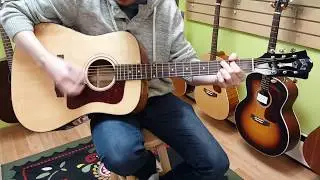 Guild USA D-40 Traditional demo, Dreadnought acoustic Guitar made in the USA