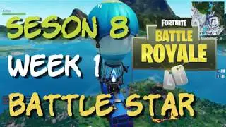 FIND THE SECRET BATTLE STAR IN LOADING SCREEN #1 (WEEK 1 | SEASON 8) Fortnite