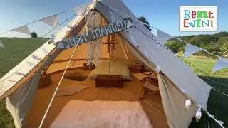 5m Bell Tent Luxury Glamping Honeymoon Tent for Wedding Bell Tent Village