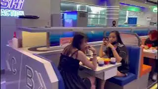 Meet your new host - temi! Serving people at SushiGo restaurant, Singapore
