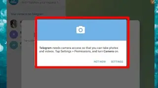 How to Fix Telegram needs Camera access so that you can take photos and videos